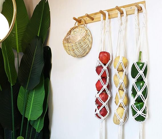 Macrame Storage Organizer Fruit Basket - Leechoo